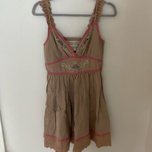 Free People Inspired Cottage Core Embroidered Dress